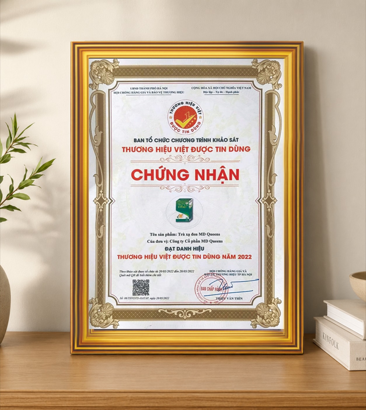 Chứng nhận thương hiệu Việt được tin dùng năm 2022